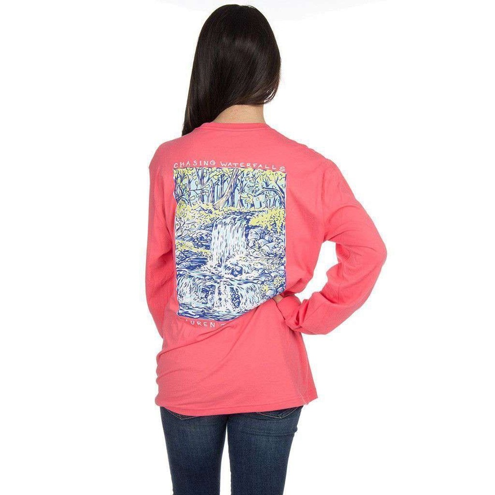 Coral Long Sleeve Graphic Tee